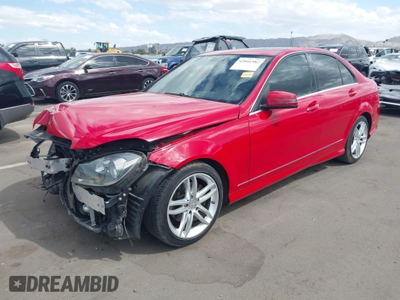 2013 Mercedes-Benz C-Class C 250 Sport with VIN WDDGF4HB0DA807120, listed as a IAAI auction lot 42041982 with 132,810 mi miles. Bid and sale history available at carsss.com. Image 18.
