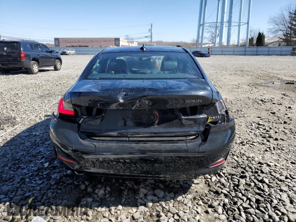 2020 BMW 3 Series 330i xDrive with VIN 3MW5R7J06L8B31086, listed as a Copart auction lot 50706325 with 42,734 mi miles and Salvage Title. Bid and sale history available at carsss.com. Image 6.