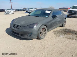 2011 Hyundai Genesis Coupe Track with VIN KMHHU6KH3BU047916, listed as a IAAI auction lot 41294493 with 128,268 mi miles. Bid and sale history available at carsss.com. Image 2.