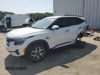 2022 Kia Seltos SX with VIN KNDETCA25N7253571, listed as a Copart auction lot 58891295 with 36,276 mi miles and Salvage title. Bid and sale history available at DreamBid. Image 1.