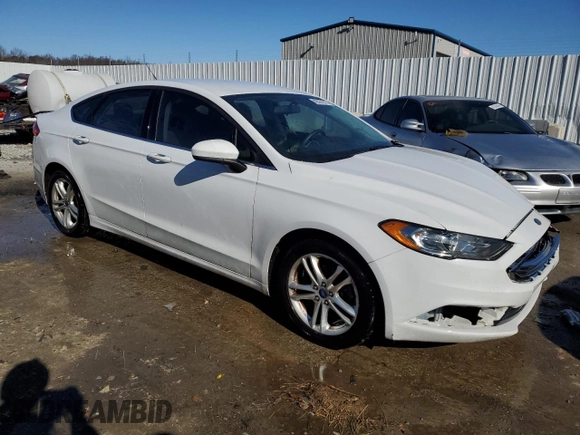 2018 Ford Fusion SE with VIN 3FA6P0H7XJR133458, listed as a Copart auction lot 42201015 with 135,136 mi miles and Salvage Title. Bid and sale history available at carsss.com. Image 4.