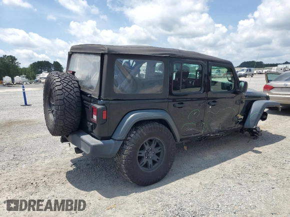 2018 Jeep Wrangler Unlimited Sport S с VIN 1C4HJXDG7JW152968, выставлен на аукционе Copart как лот 61130215 с пробегом 60 796 миль миль и Списание • Salvage title. История ставок и продаж доступна на DreamBid. Изображение 3.