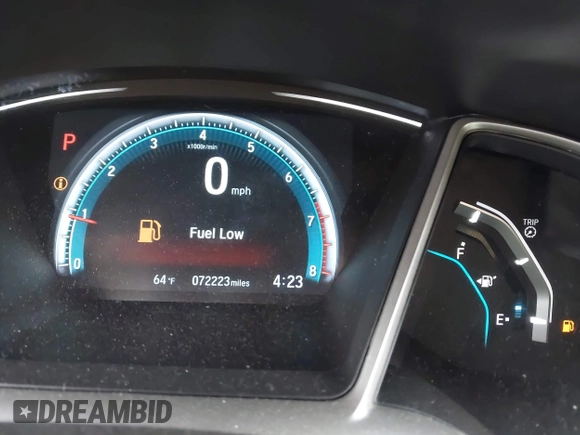 2018 Honda Civic Sedan EX with VIN 19XFC2F79JE007989, listed as a IAAI auction lot 41860829 with 72,223 mi miles. Bid and sale history available at carsss.com. Image 7.