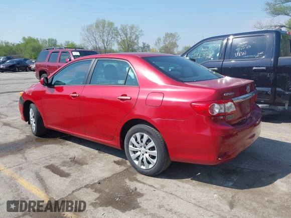 2012 Toyota Corolla L with VIN 2T1BU4EE3CC800424, listed as a IAAI auction lot 42071780 with 204,196 mi miles. Bid and sale history available at carsss.com. Image 3.