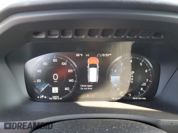 2022 Volvo XC90 Momentum with VIN YV4102PK4N1852700, listed as a Copart auction lot 45667975 with 24,474 mi miles and Salvage Title. Bid and sale history available at carsss.com. Image 9.