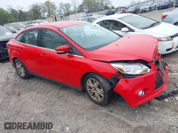 2012 Ford Focus SEL with VIN 1FAHP3H20CL424115, listed as a IAAI auction lot 41913221 with 152,619 mi miles. Bid and sale history available at carsss.com. Image 1.