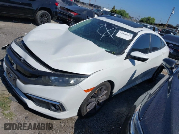 2020 Honda Civic EX-L with VIN 19XFC1F70LE203137, listed as a IAAI auction lot 42028424 with 87,011 mi miles and . Bid and sale history available at DreamBid. Image 23.