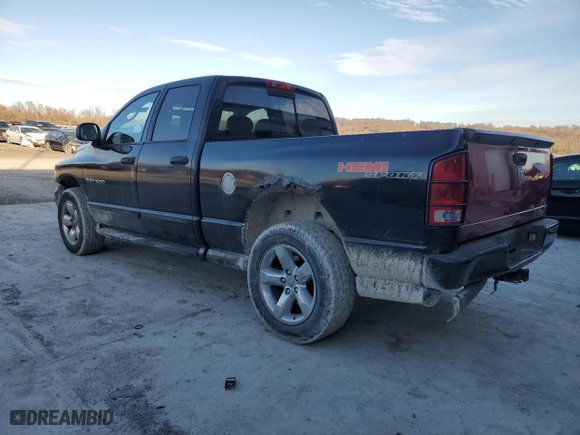 2004 Dodge Ram 1500 SLT with VIN 1D7HU18D54J205405, listed as a Copart auction lot 48045545 with 189,990 mi miles and Salvage Title. Bid and sale history available at carsss.com. Image 2.