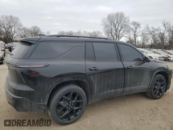 2024 Chevrolet Traverse AWD RS with VIN 1GNEVLKS2RJ243833, listed as a Copart auction lot 87878775 with 1,338 mi miles and Salvage Title. Bid and sale history available at carsss.com. Image 3.
