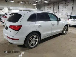 2015 Audi Q5 Premium Plus with VIN WA1LFAFP1FA011284, listed as a Copart auction lot 55804145 with 160,712 mi miles and Clean title. Bid and sale history available at DreamBid. Image 3.