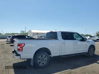 2018 Ford F-150 XL with VIN 1FTFW1E5XJFA09466, listed as a Copart auction lot 55461845 with 123,366 mi miles and Salvage title. Bid and sale history available at DreamBid. Image 3.