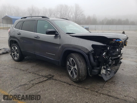 2022 Jeep Cherokee Limited with VIN 1C4PJMDX4ND503248, listed as a Copart auction lot 42770205 with 18,142 mi miles and Salvage Title. Bid and sale history available at DreamBid. Image 4.