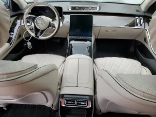 2022 Mercedes-Benz S 500 with VIN W1K6G6DB0NA088382, listed as a Copart auction lot 55065765 with 19,866 mi miles and Salvage Title. Bid and sale history available at DreamBid. Image 8.