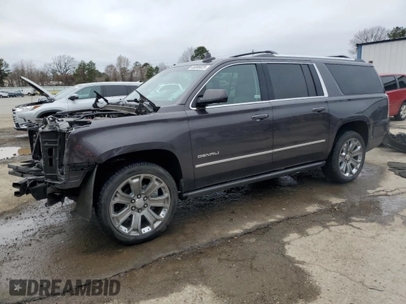 2016 GMC Yukon XL Denali with VIN 1GKS1HKJ7GR244572, listed as a Copart auction lot 46088825 with 173,650 mi miles and Salvage Title. Bid and sale history available at carsss.com. Image 1.