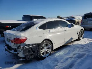 2017 BMW 4 Series 430i xDrive with VIN WBA4F9C34HG813108, listed as a Copart auction lot 42123645 with 55,417 mi miles and Salvage title. Bid and sale history available at DreamBid. Image 3.