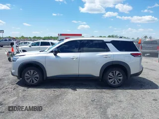 2023 Nissan Pathfinder S with VIN 5N1DR3AA0PC265134, listed as a IAAI auction lot 42006646 with 46,943 mi miles and . Bid and sale history available at DreamBid. Image 14.