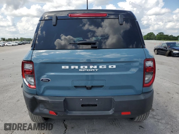 2022 Ford Bronco Sport Outer Banks with VIN 3FMCR9C68NRD92283, listed as a Copart auction lot 61056765 with 13,681 mi miles and Salvage title. Bid and sale history available at DreamBid. Image 6.