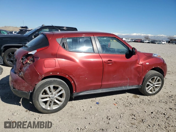 2012 Nissan Juke SL with VIN JN8AF5MV2CT126700, listed as a Copart auction lot 46801645 with Not Provided miles and Salvage Title. Bid and sale history available at carsss.com. Image 3.