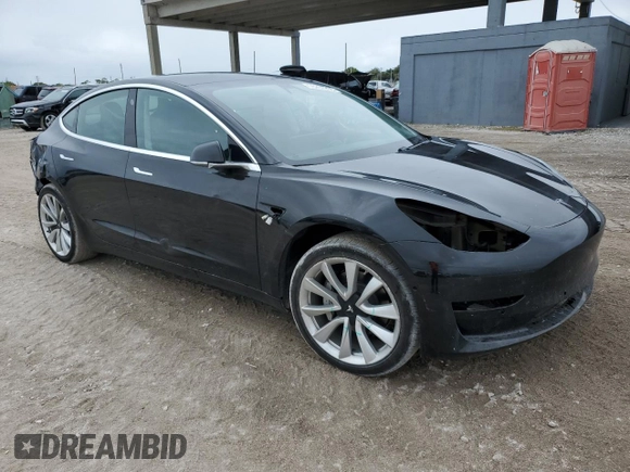 2019 Tesla Model 3 Mid Range with VIN 5YJ3E1EA7KF412426, listed as a Copart auction lot 55204205 with 73,230 mi miles and Non Repairable. Bid and sale history available at DreamBid. Image 4.