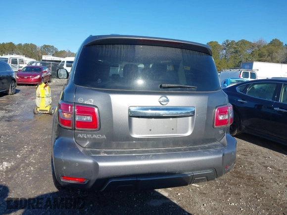 2020 Nissan Armada SV with VIN JN8AY2ND6L9107451, listed as a IAAI auction lot 41440162 with 101,737 mi miles. Bid and sale history available at carsss.com. Image 16.