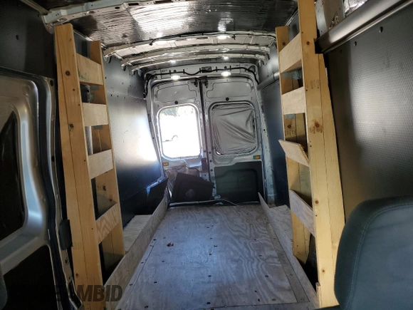 2021 Ford Transit Cargo with VIN 1FTBW3X86MKA61335, listed as a Copart auction lot 75558524 with 133,015 mi miles and Salvage Title. Bid and sale history available at carsss.com. Image 10.