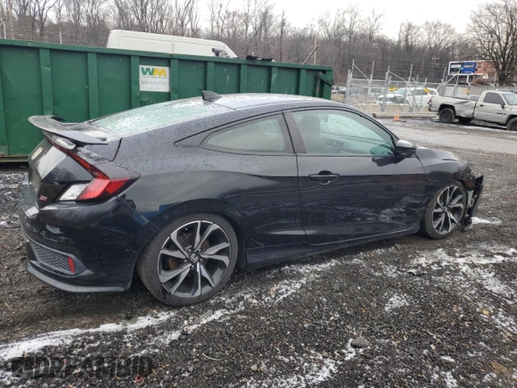 2018 Honda Civic Si Coupe with VIN 2HGFC3A50JH751840, listed as a Copart auction lot 85294474 with 97,982 mi miles and Salvage Title. Bid and sale history available at carsss.com. Image 3.
