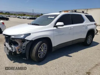 2022 Chevrolet Traverse LT with VIN 1GNERHKW7NJ192392, listed as a Copart auction lot 60564235 with 33,055 mi miles and Salvage title. Bid and sale history available at DreamBid. Image 1.