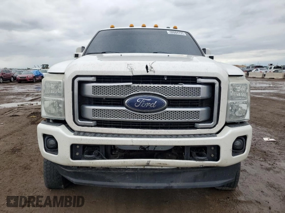 2016 Ford F-350 Platinum with VIN 1FT8W3BT4GEA03927, listed as a Copart auction lot 59504725 with Not provided miles and Salvage title. Bid and sale history available at DreamBid. Image 5.
