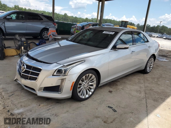 2014 Cadillac CTS Performance RWD with VIN 1G6AS5SX5E0140562, listed as a Copart auction lot 64336615 with 86,564 mi miles and Salvage title. Bid and sale history available at DreamBid. Image 1.