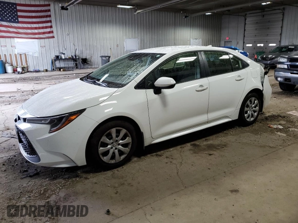 2022 Toyota Corolla LE with VIN JTDEPMAE8N3013331, listed as a Copart auction lot 55244145 with 33,045 mi miles and Salvage Title. Bid and sale history available at carsss.com. Image 1.