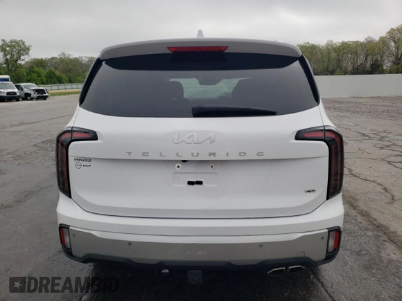 2024 Kia Telluride EX X-Line with VIN 5XYP3DGC2RG471586, listed as a Copart auction lot 54709205 with 13,816 mi miles and Clean title. Bid and sale history available at DreamBid. Image 6.