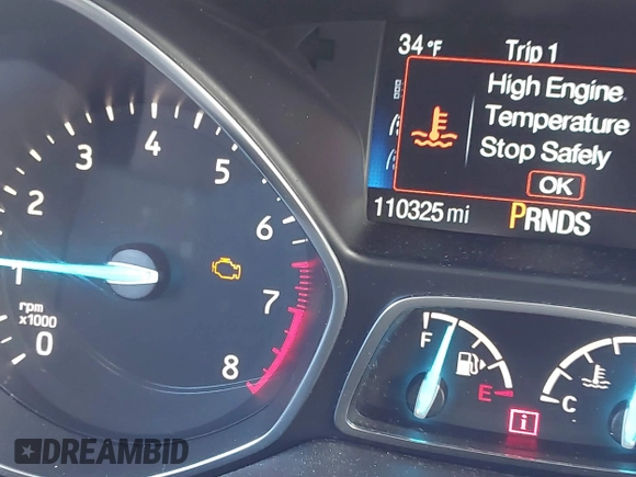 2018 Ford Escape SEL with VIN 1FMCU9HD8JUC25026, listed as a IAAI auction lot 41840888 with 110,325 mi miles. Bid and sale history available at carsss.com. Image 15.