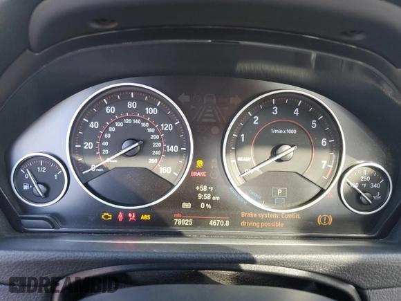2013 BMW 3 Series ActiveHybrid 3 with VIN WBA3F9C51DF484008, listed as a Copart auction lot 83649454 with 78,925 mi miles and Salvage Title. Bid and sale history available at carsss.com. Image 9.