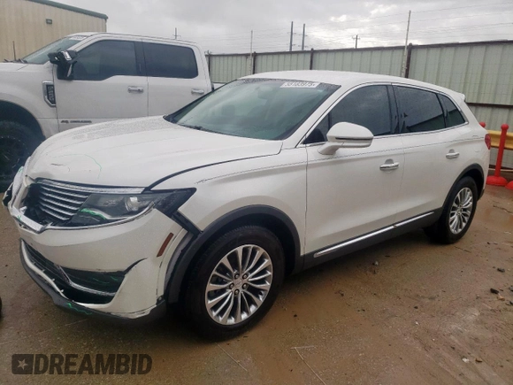 2016 Lincoln MKX Select with VIN 2LMTJ6KR8GBL47724, listed as a Copart auction lot 55183975 with 42,465 mi miles and Salvage Title. Bid and sale history available at DreamBid. Image 1.