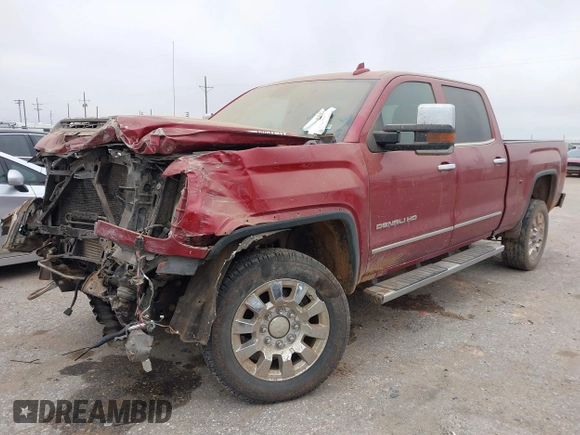 2019 GMC Sierra 2500HD Denali with VIN 1GT12SEYXKF218861, listed as a IAAI auction lot 41176336 with 130,225 mi miles. Bid and sale history available at carsss.com. Image 17.