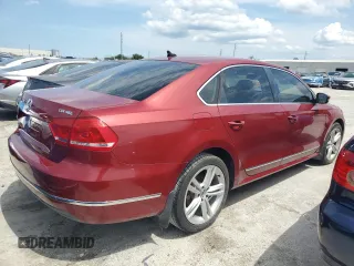 2015 Volkswagen Passat SEL Premium with VIN 1VWCV7A3XFC057374, listed as a Copart auction lot 61545815 with 114,549 mi miles and Clean title. Bid and sale history available at DreamBid. Image 3.