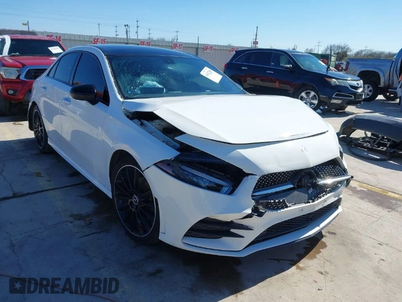 2021 Mercedes-Benz A 220 with VIN W1K3G4EB2MJ297109, listed as a IAAI auction lot 41637260 with 67,309 mi miles and . Bid and sale history available at DreamBid. Image 1.