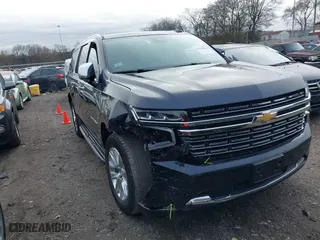 2023 Chevrolet Suburban Premier with VIN 1GNSKFKD5PR421523, listed as a IAAI auction lot 41120056 with 43,172 mi miles. Bid and sale history available at carsss.com. Image 1.