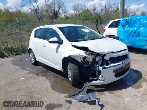 2016 Chevrolet Sonic LS with VIN 1G1JA6SH8G4109258, listed as a IAAI auction lot 41828834 with 95,222 mi miles and . Bid and sale history available at DreamBid. Image 1.