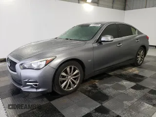 2017 Infiniti Q50 Signature Edition with VIN JN1EV7AP1HM743575, listed as a Copart auction lot 46268825 with 116,951 mi miles and Salvage Title. Bid and sale history available at DreamBid. Image 1.