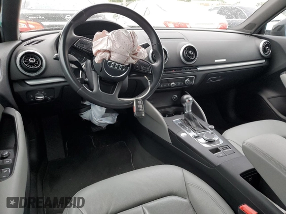 2017 Audi A3 Premium with VIN WAUAUGFF9H1048564, listed as a Copart auction lot 57215985 with Not provided miles and Salvage title. Bid and sale history available at DreamBid. Image 8.