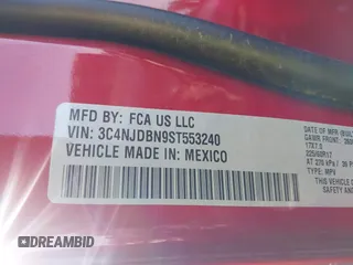 2025 Jeep Compass Latitude с VIN 3C4NJDBN9ST553240, выставлен на аукционе IAAI как лот 41806367 с пробегом 2 508 миль миль и . История ставок и продаж доступна на DreamBid. Изображение 9.