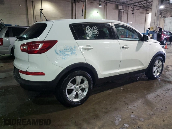 2012 Kia Sportage LX with VIN KNDPBCA23C7315509, listed as a Copart auction lot 46448035 with 203,127 mi miles and Clean Title. Bid and sale history available at DreamBid. Image 3.
