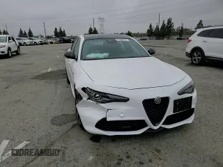 2022 Alfa Romeo Giulia Veloce with VIN ZARFAMBN9N7666141, listed as a Copart auction lot 55566014 with 3,391 mi miles and Salvage Title. Bid and sale history available at carsss.com. Image 10.