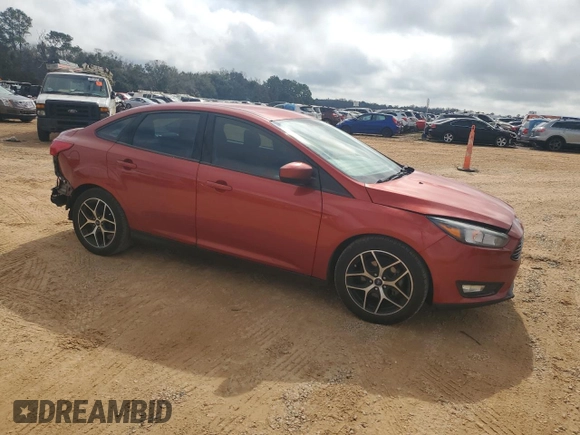2018 Ford Focus SE with VIN 1FADP3F27JL245584, listed as a Copart auction lot 88927025 with 96,216 mi miles and Salvage Title. Bid and sale history available at carsss.com. Image 4.