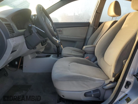 2006 Kia Spectra EX with VIN KNAFE121265371337, listed as a Copart auction lot 75682694 with 252,070 mi miles and Salvage Title. Bid and sale history available at carsss.com. Image 7.