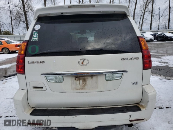 2005 Lexus GX with VIN JTJBT20X250074971, listed as a Copart auction lot 44061045 with 285,381 mi miles and Clean Title. Bid and sale history available at carsss.com. Image 6.