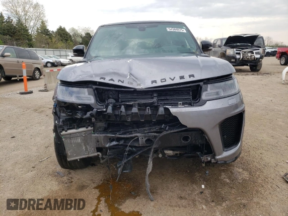 2022 Land Rover Range Rover Sport SVR z VIN SALWZ2RE3NA235996, wystawiony jako Copart lot #54360975 z przebiegiem 27 303 mil mil oraz Szkody całkowita. Historia ofert i sprzedaży dostępna na DreamBid. Obrazek 5.