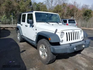 2017 Jeep Wrangler Unlimited Sport with VIN 1C4BJWDG6HL586200, listed as a IAAI auction lot 41723891 with 125,291 mi miles. Bid and sale history available at carsss.com. Image 1.