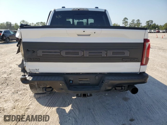 2024 Ford F-150 Raptor with VIN 1FTFW1RG1RFA22551, listed as a Copart auction lot 75998654 with 5,473 mi miles and Salvage Title. Bid and sale history available at DreamBid. Image 6.